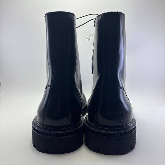 NWT EXPRESS Black Leather Boots Men’s Size 10 main image 8